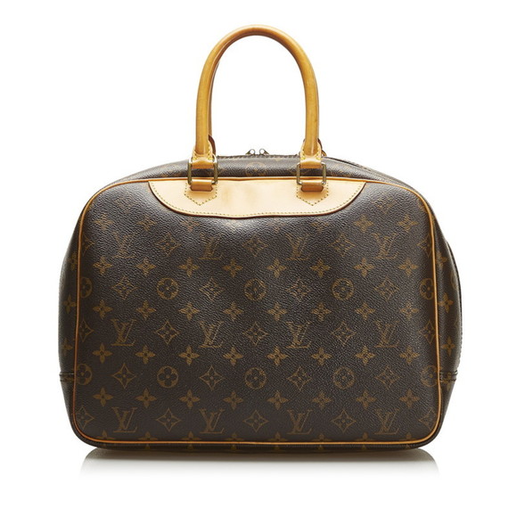 Louis Vuitton Monogram Deauville Handbag M47270 Brown PVC Leather Ladies LOUI... - Picture 3 of 11